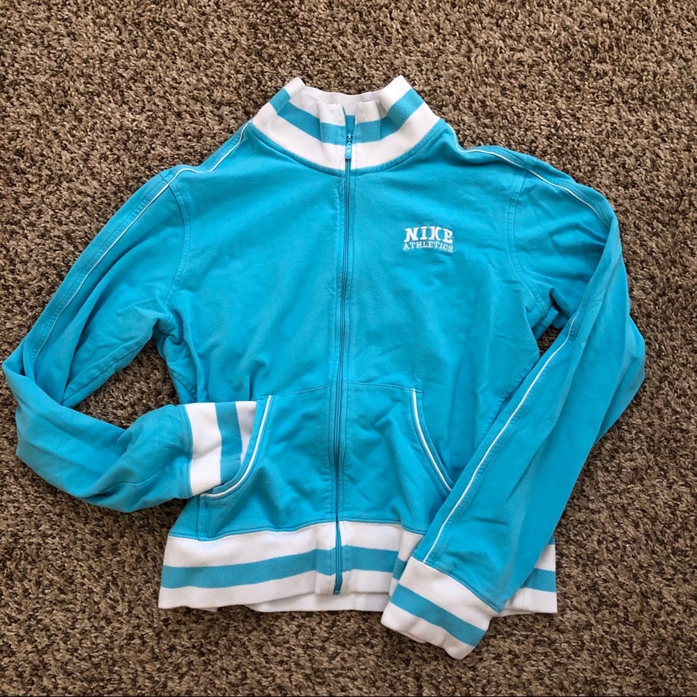 Blue Retro Vintage Nike Track Jacket